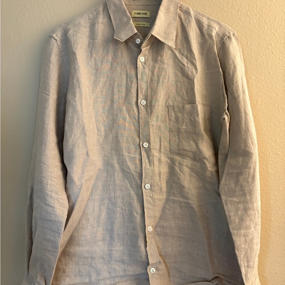 De Bonne Facture Essential Linen Button-up Shirt - Picture 3 of 5